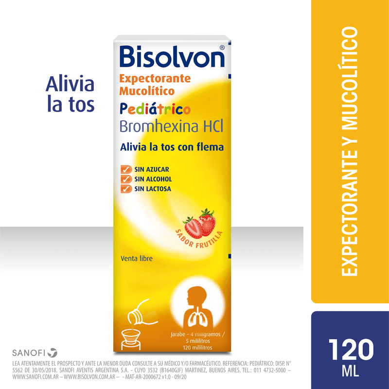 BISOLVON EXPECTORANTE MUCOLITICO NIÑOS 125 ML