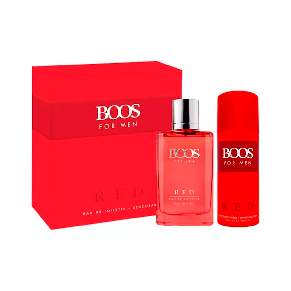 BOOS RED SET PERFUME X 100 ML + DEO