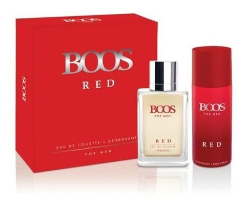 BOOS RED SET PERFUME X 100 ML + DEO - Imagen 3