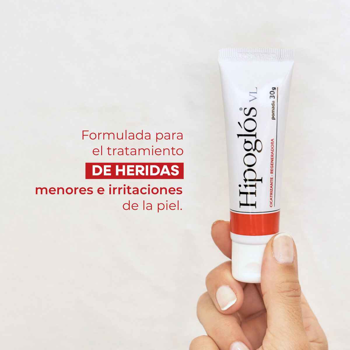 HIPOGLOS VL X 30 GR acción cicatrizante y regeneradora de los tejidos.