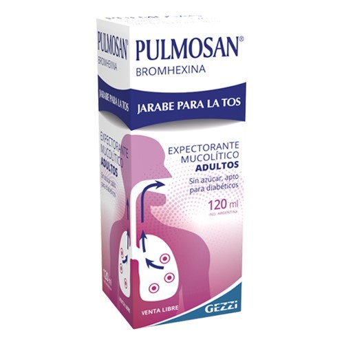 PULMOSAN  ADULTO JARABE PARA LA TOS , APTO DIABETICOS