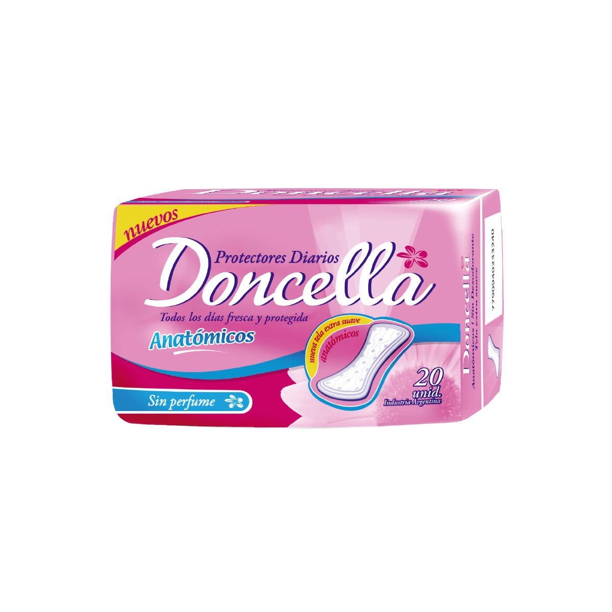 DONCELLA PROTECTORES X 20 SIN PERFUME ANATOMICO
