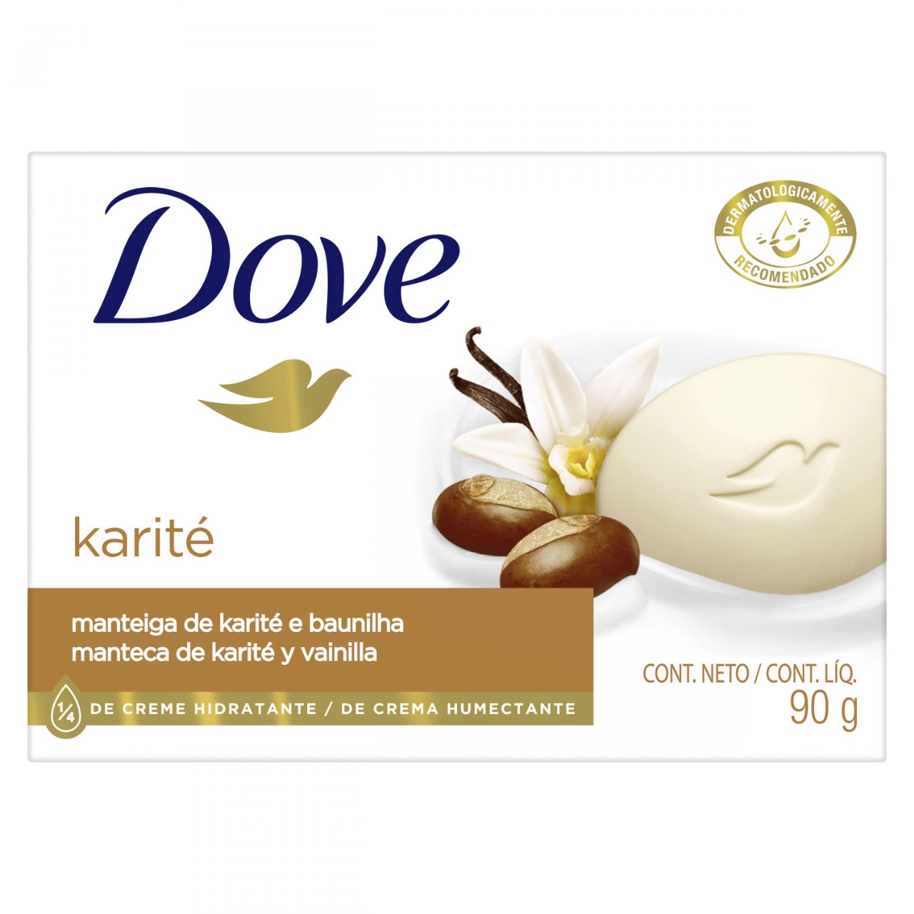 DOVE JABON MANTECA DE KARITE Y VAINILLA X 90 GR