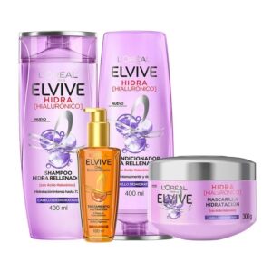 elvive Combo hidra hialurónico rutina completa + oleo extraordinario